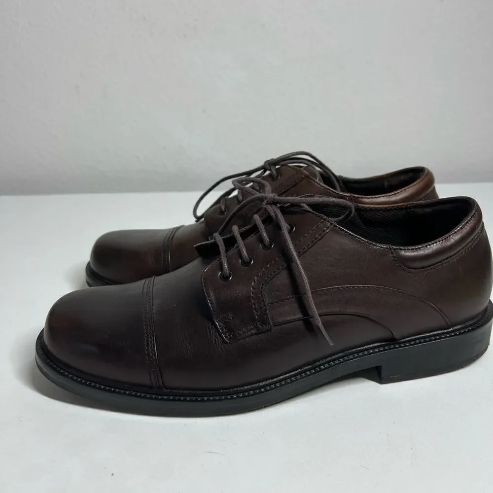 Nunn Bush Brown  Leather Lace Up Oxfords 81480-02 Men's Size 11M See Description